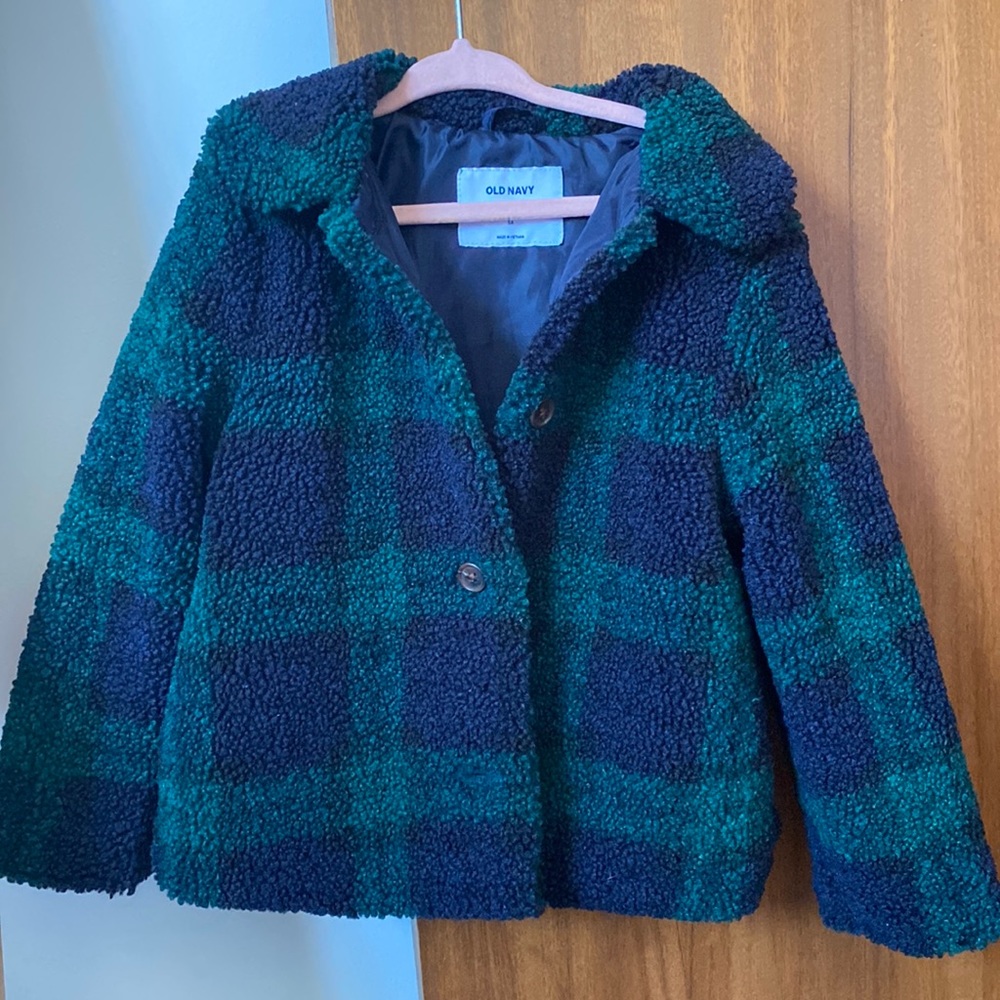 Fully lined fuzzy jacket size 5t
